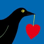 Blackbird with Heart Greeting Card