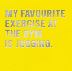My Favourite Exercise Greeting Card