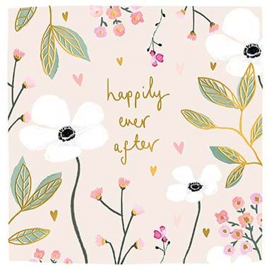Happily Ever After Wedding Card