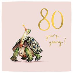 80 Years Young Birthday Card