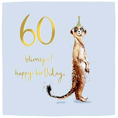 Meerkat 60th Birthday Card