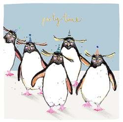 Party Penguins Birthday Card