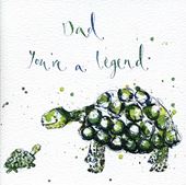 Tortoise Dad Greeting Card