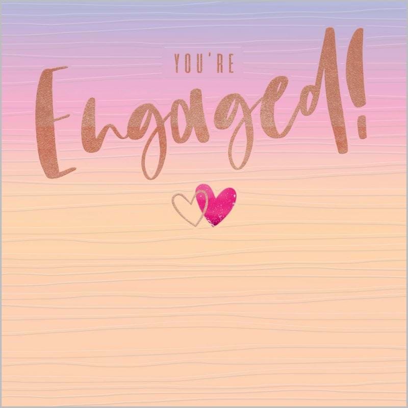Pastel Engagement Card