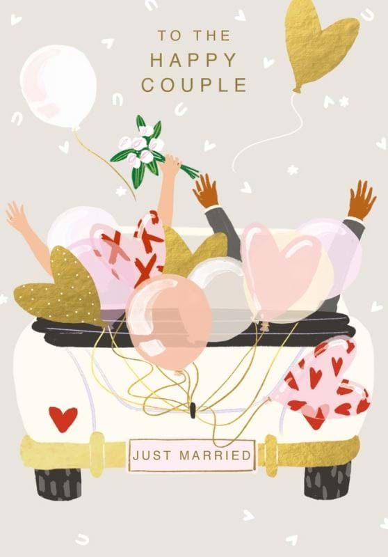 Just Married Wedding Card