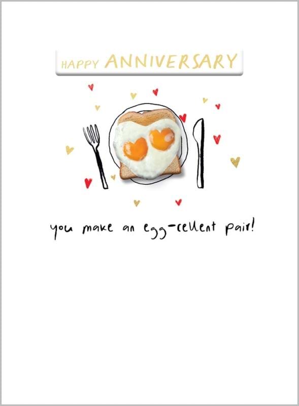 Egg-cellent Pair Anniversary Card