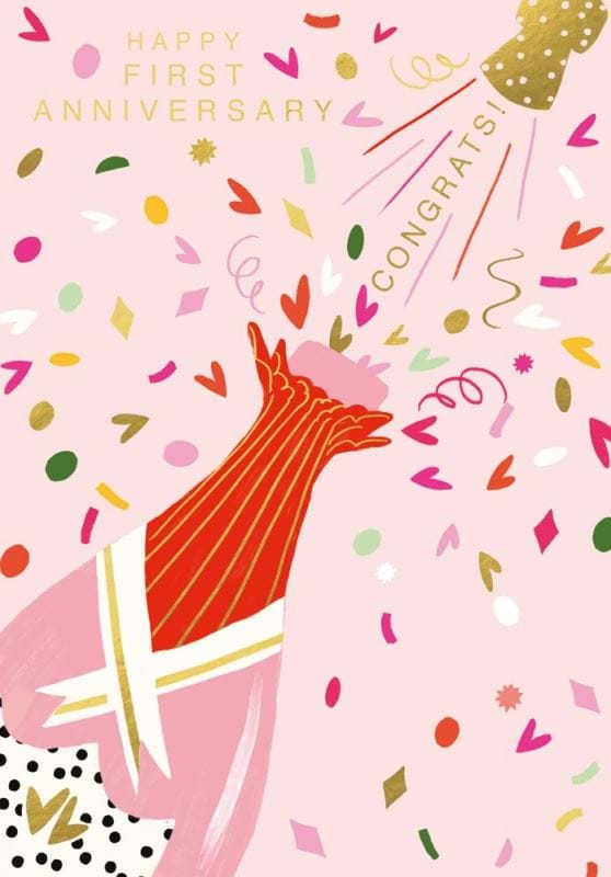 Congrats! First Anniversary Card