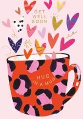 Hug in a Mug Get Well Soon Card