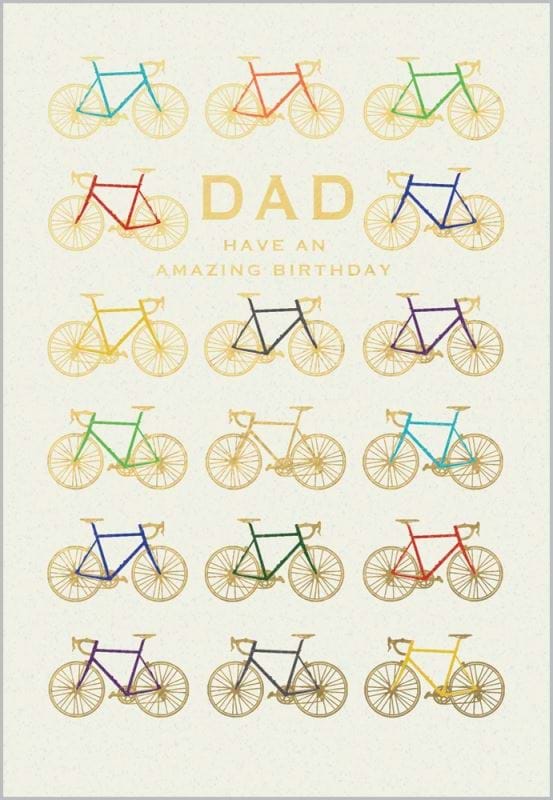 Bicycles Dad Birthday Card