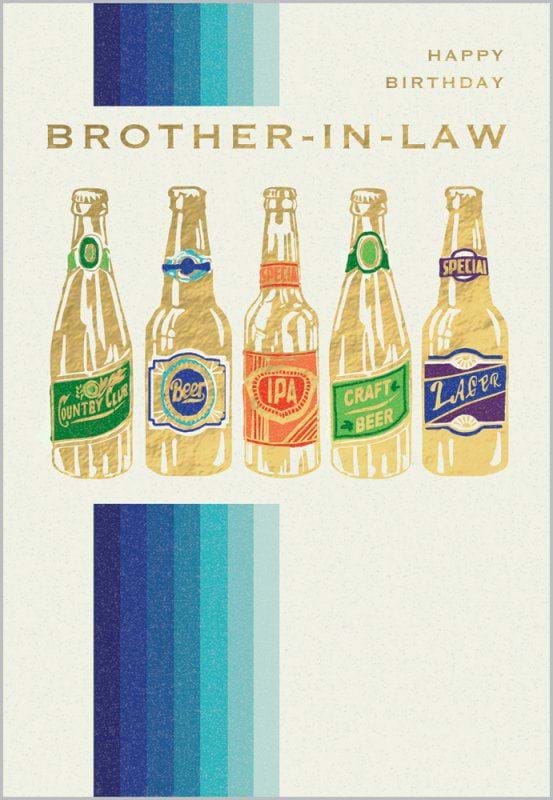 Beers Brother-in-law Birthday Card