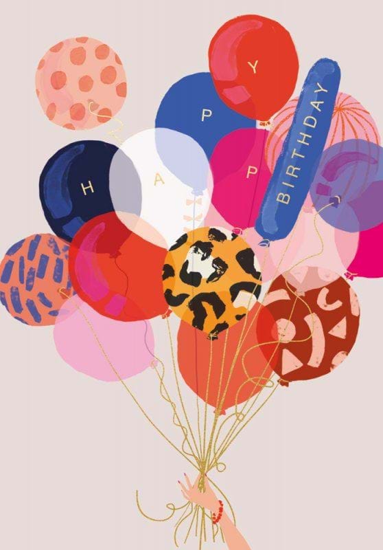 Balloon Bunch Birthday Card
