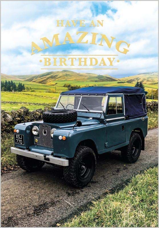 Land Rover Birthday Card