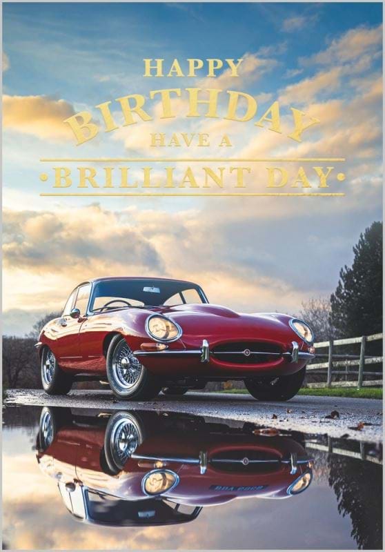 Red Car Birthday Card