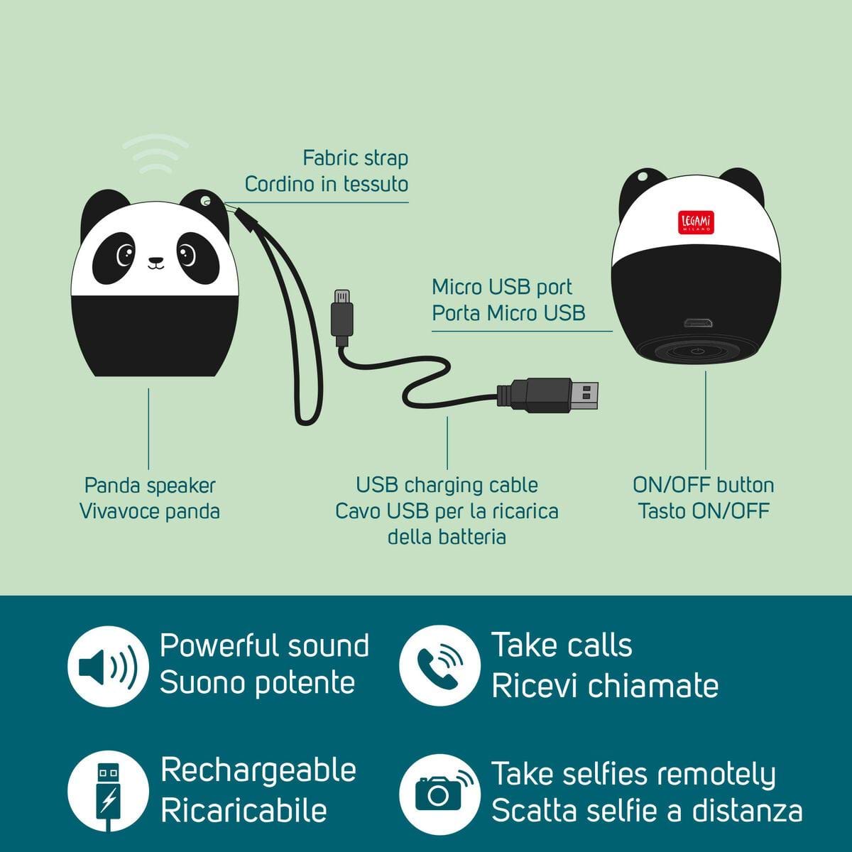 Mini Wireless Speaker - Panda