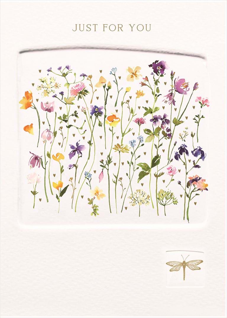 Meadow Flowers Just For You Birthday Card