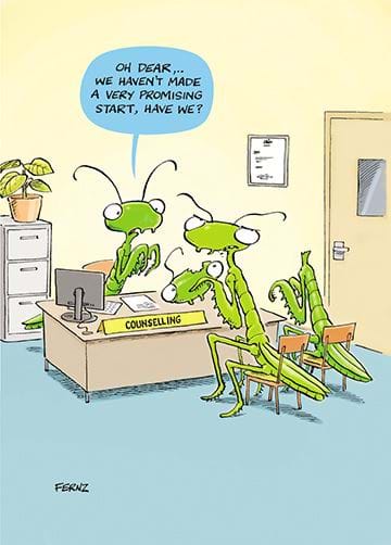 Mantis Counselling Birthday Card