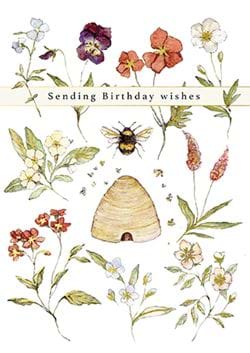 Beehive Birthday Card