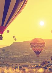 Hot Air Balloons Over Cappadocia Birthday Card