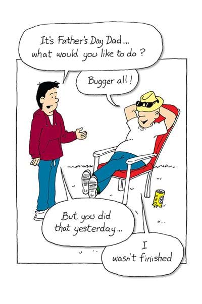 Bugger All! Father's Day Card