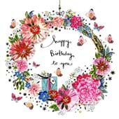 Birthday Wreath Birthday Card