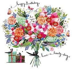 Bunch of Flowers Birthday Card