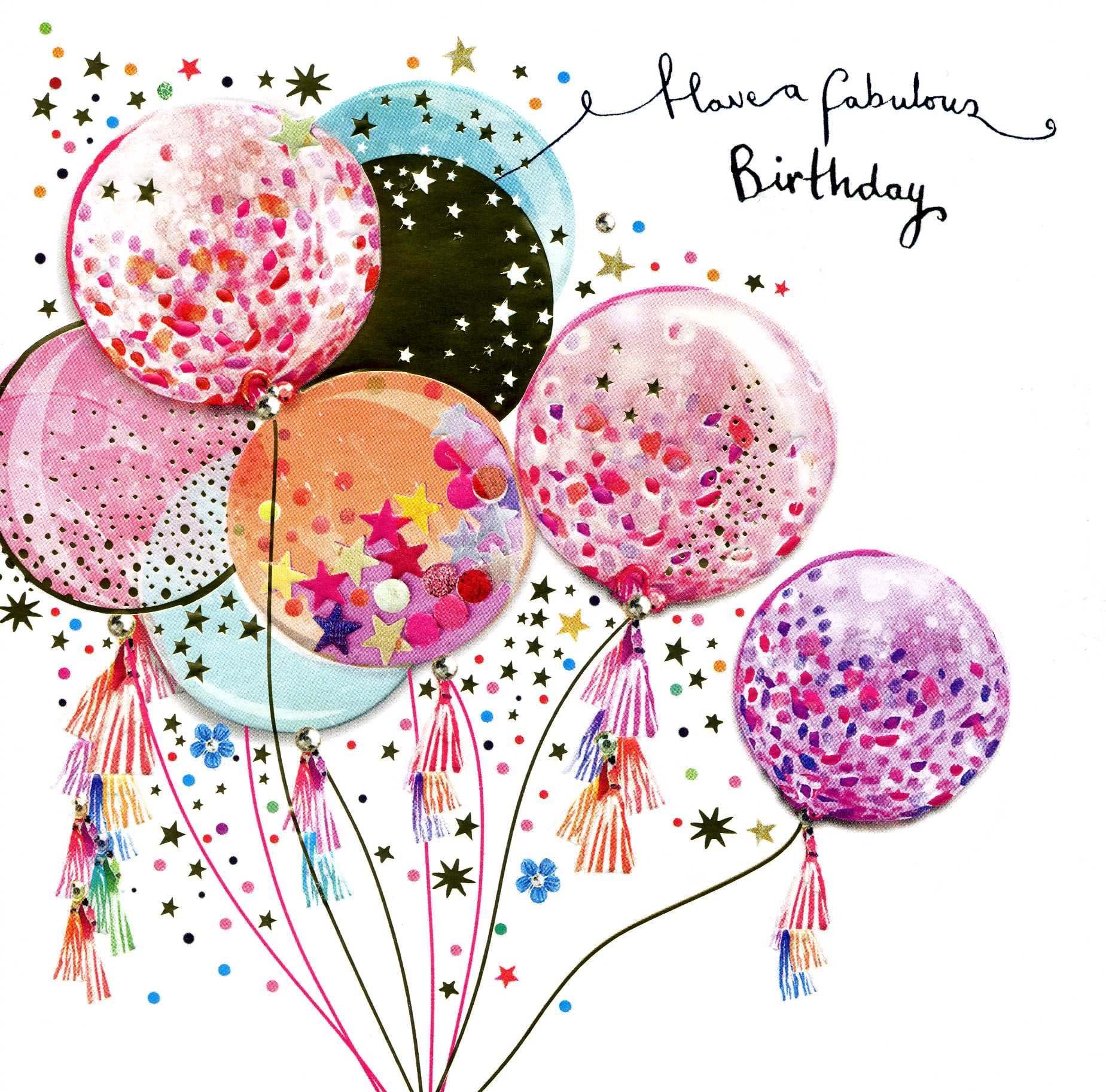 Balloons Birthday Card