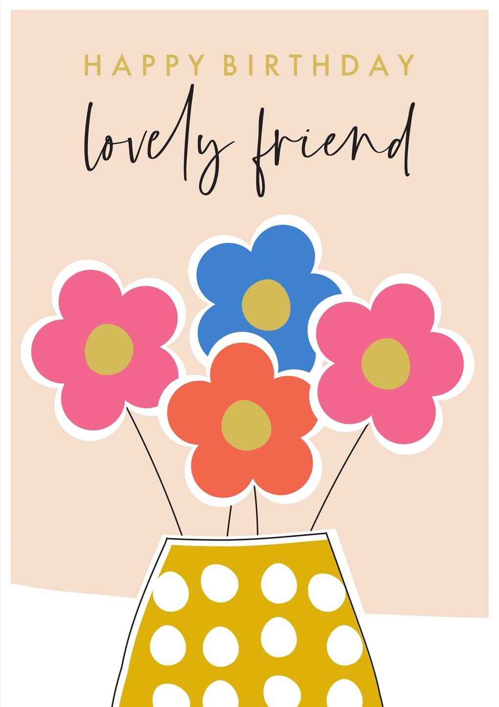 Lovely Friend Birthday Card