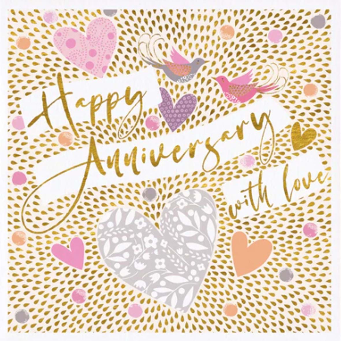 Love Birds Anniversary Card