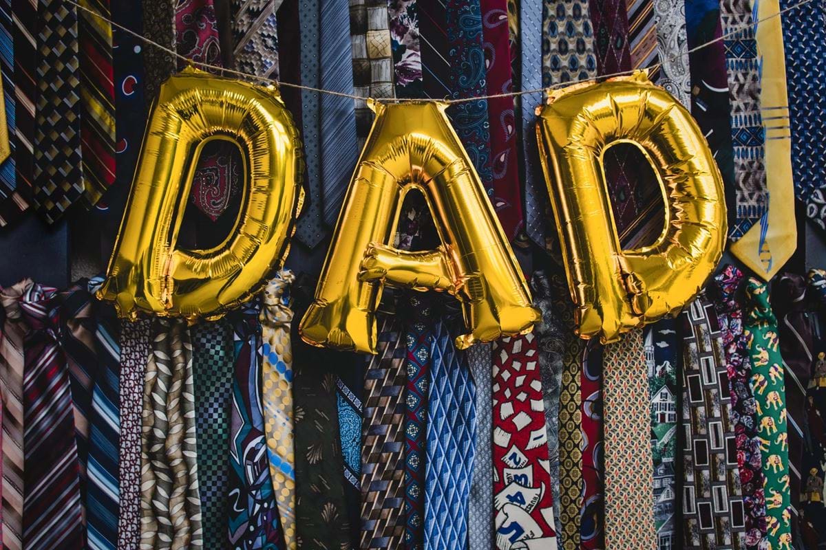Gold 'Dad' Balloon