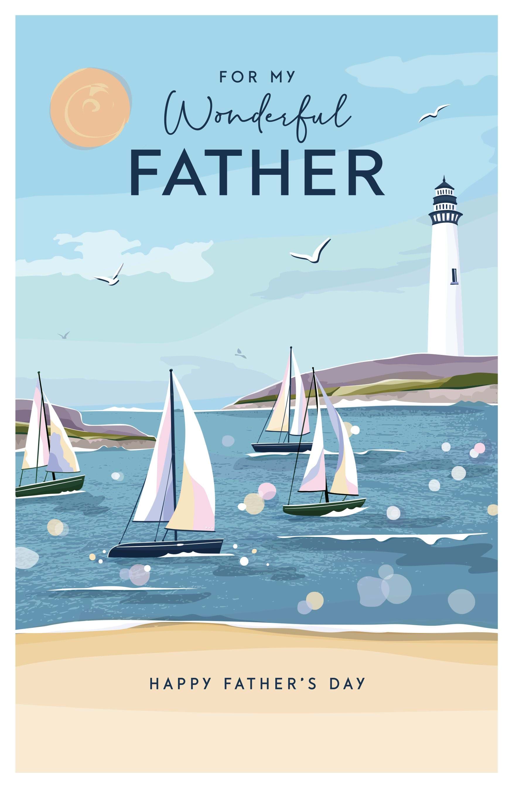 Sailing Boats Father's Day Card