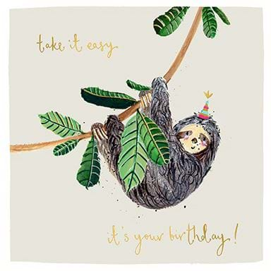 Take It Easy Birthday Card