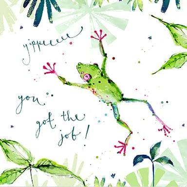 Yippee Frog New Job Card