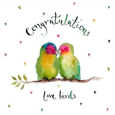 Love Birds Engagement Card