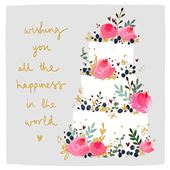 All The Happiness Wedding Card