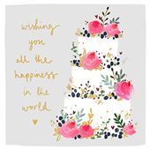 All The Happiness in The World Wedding Card