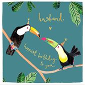 Toucan Husband Birthday Card