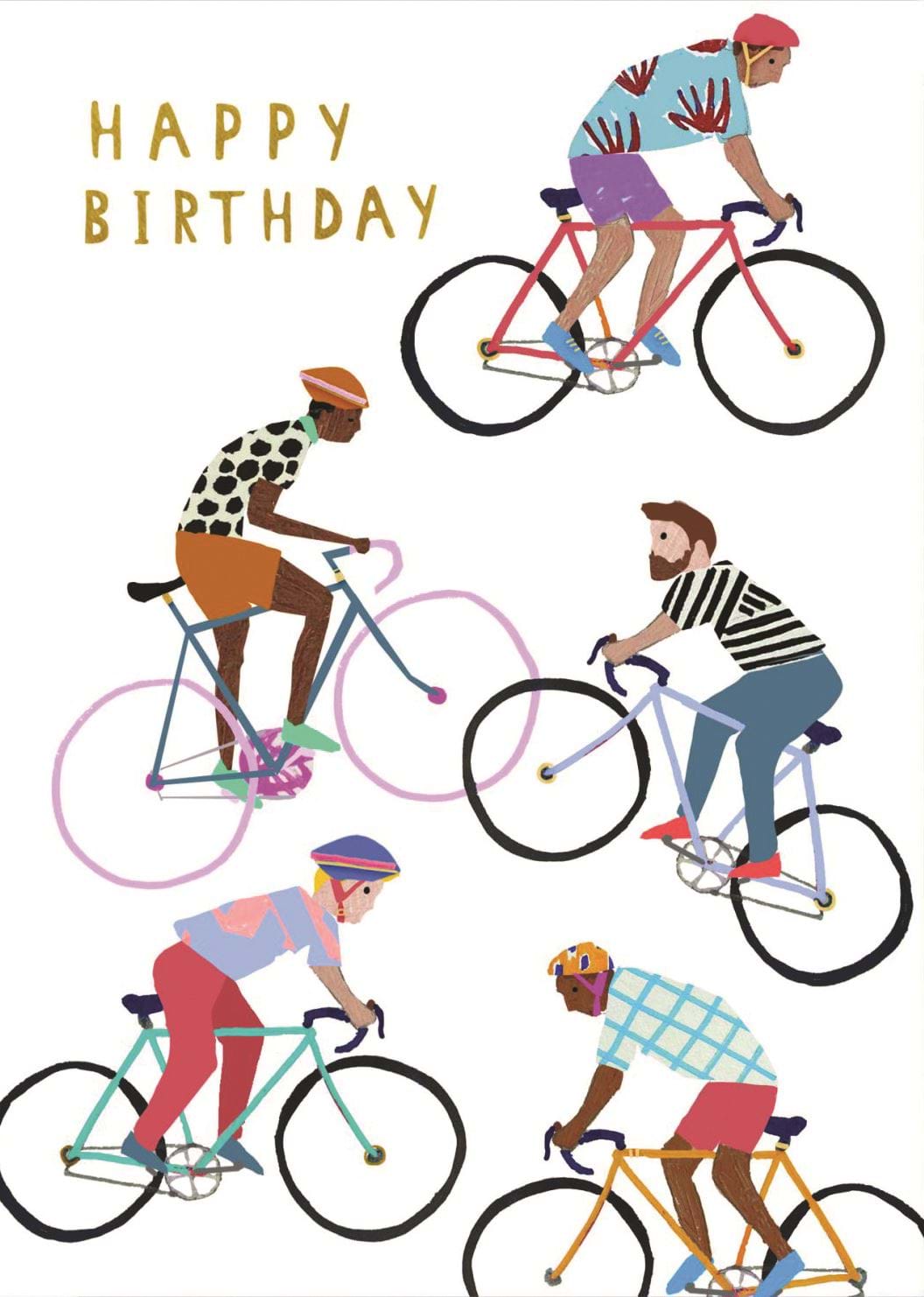 Bikes Birthday Card