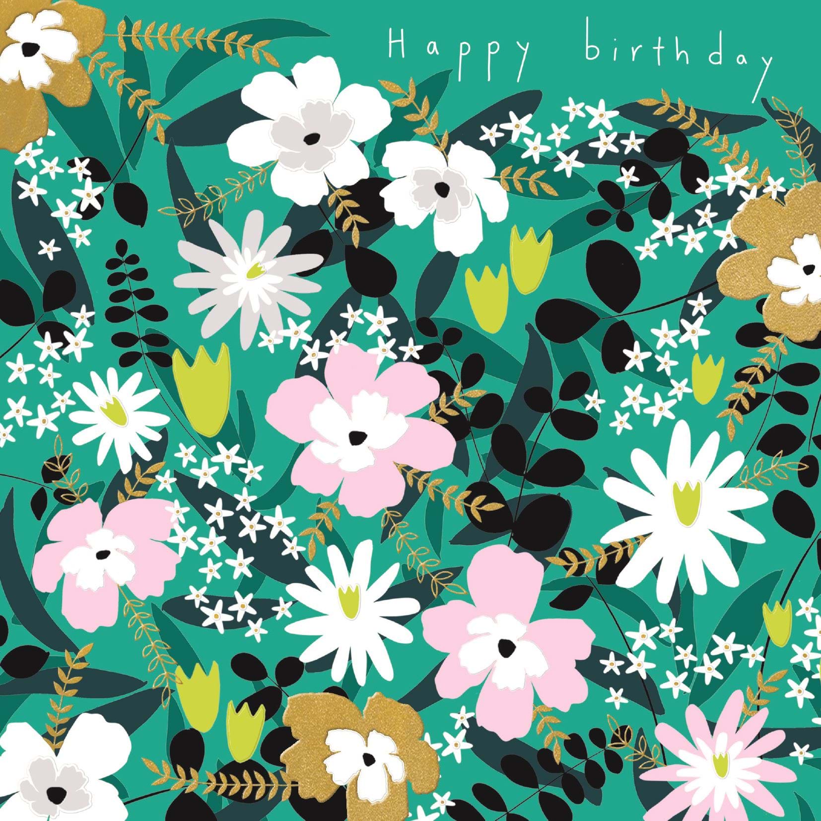Fabulous Floral Birthday Card