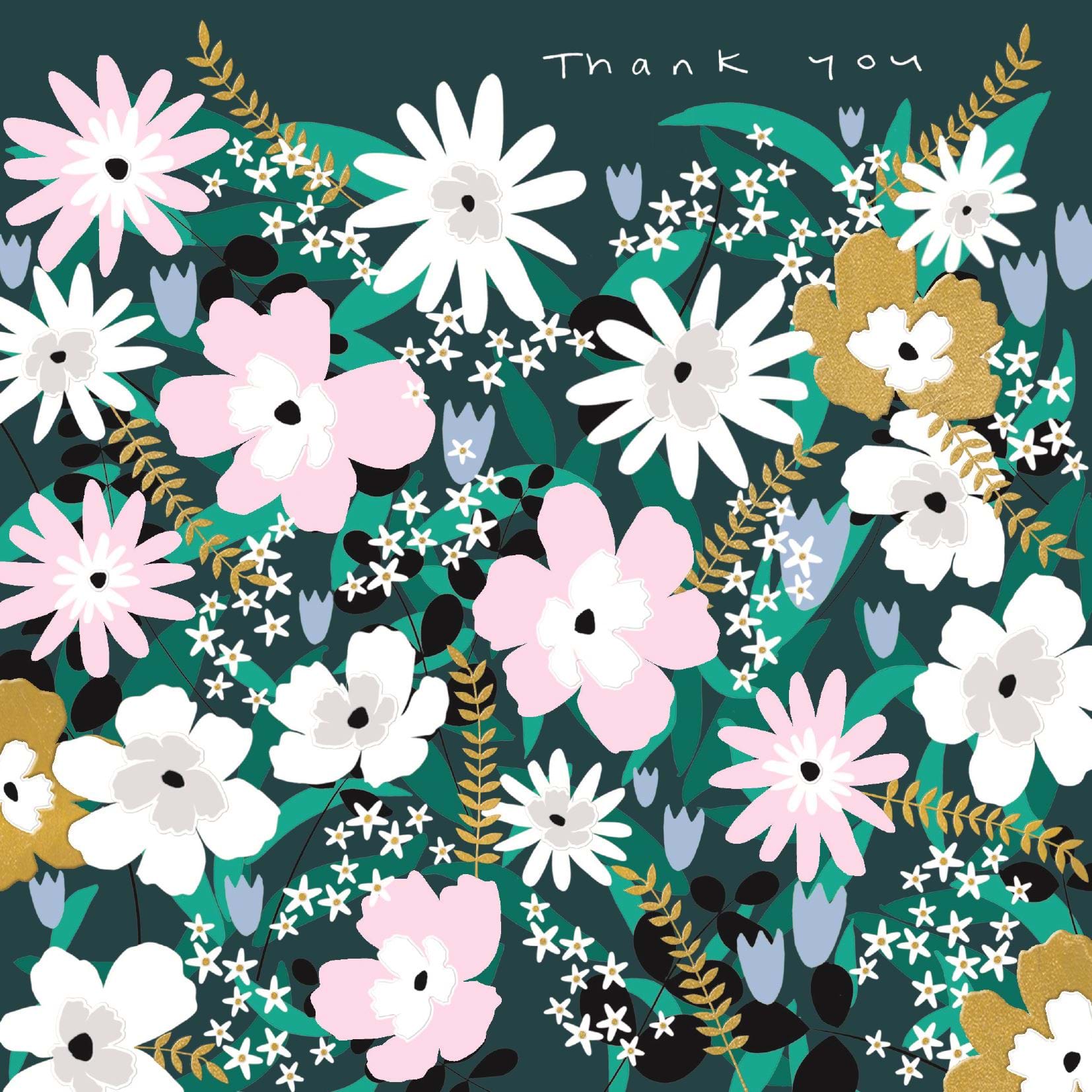 Fabulous Floral Thank you Card