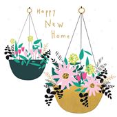 Hanging Baskets New Home Card