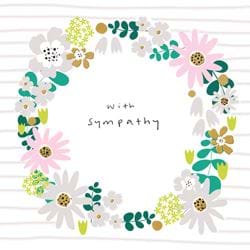 Floral Ring Sympathy Card