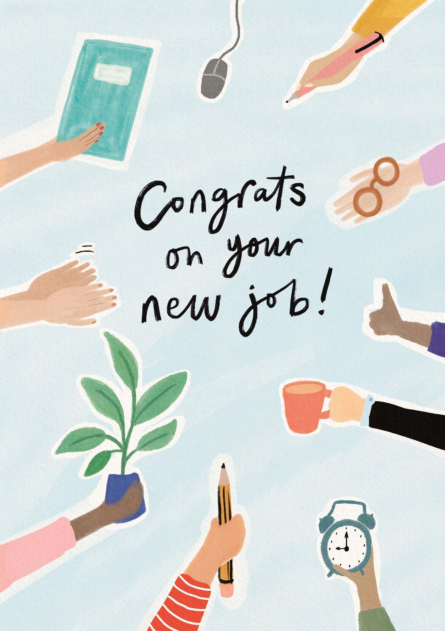 Congrats New Job Card