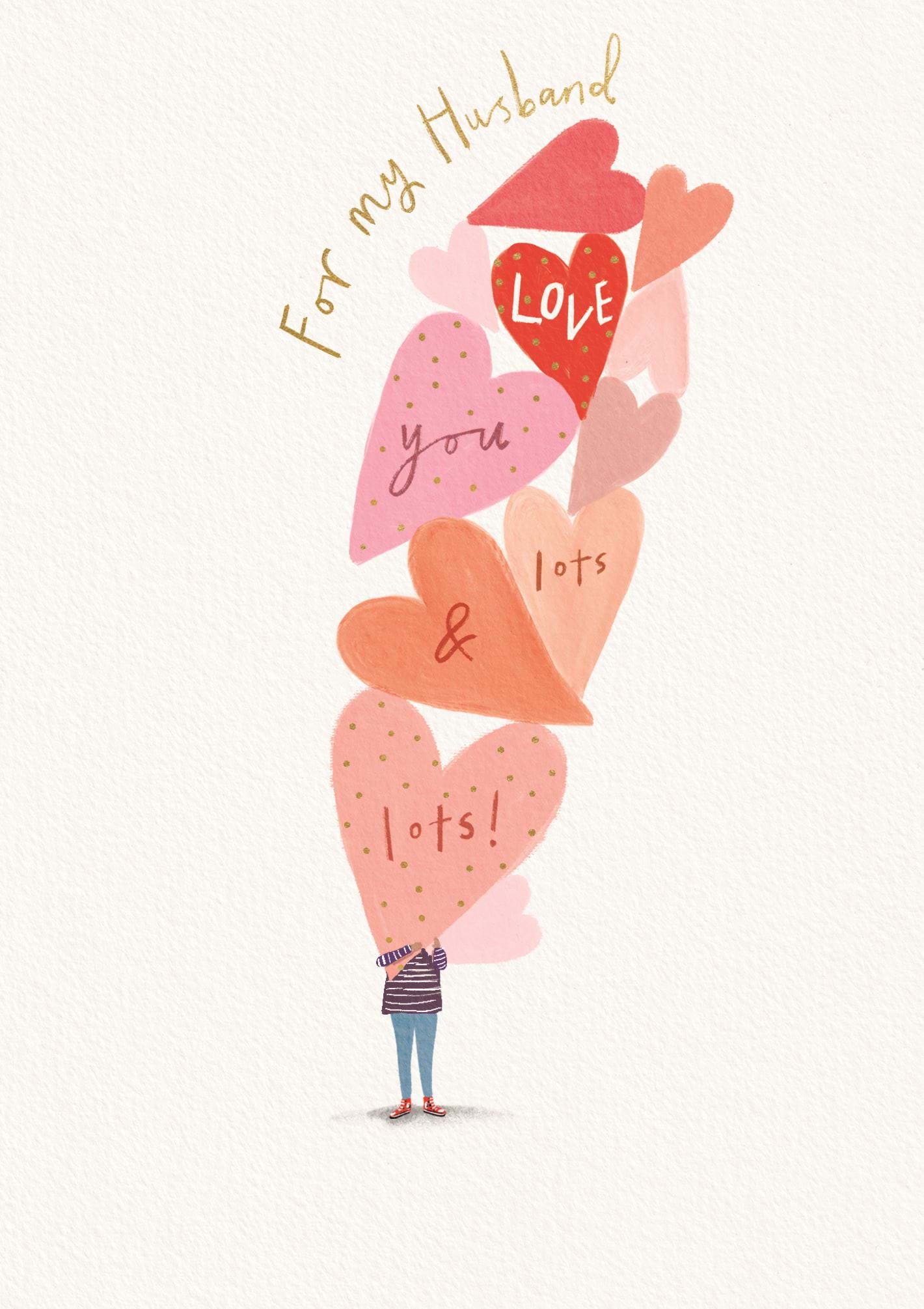 Lots and Lots Husband Anniversary Card