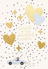To The Beautiful Couple Wedding Card