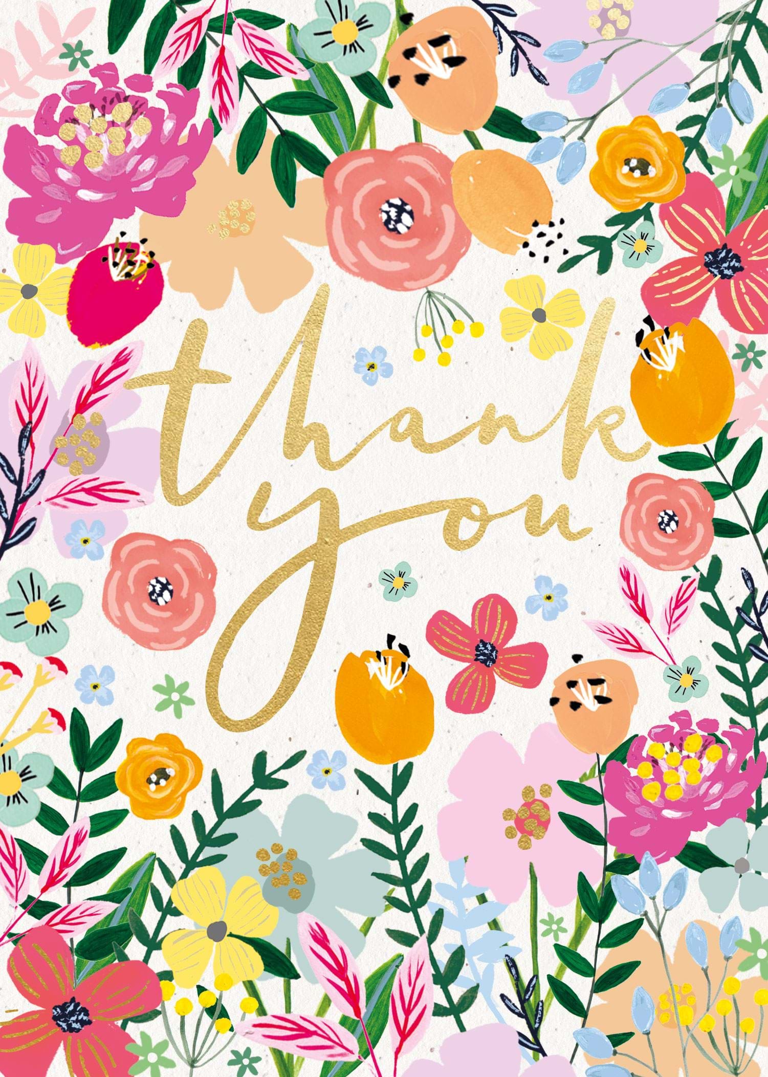 Floral Thank You Card