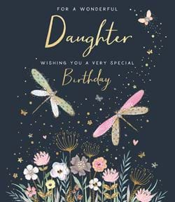 Dragonflies Daughter Birthday Card