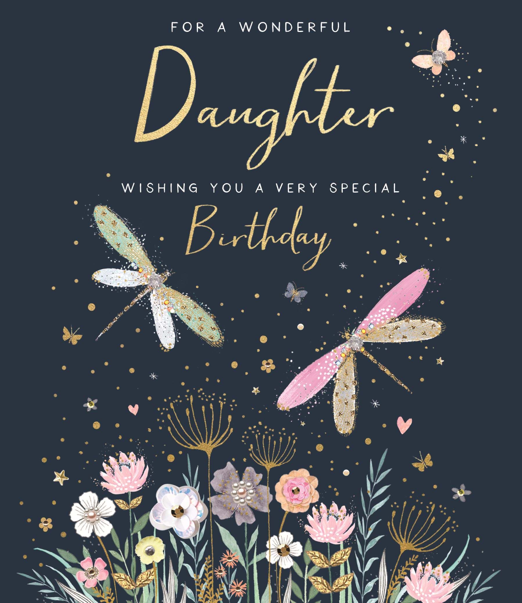 Dragonflies Daughter Birthday Card