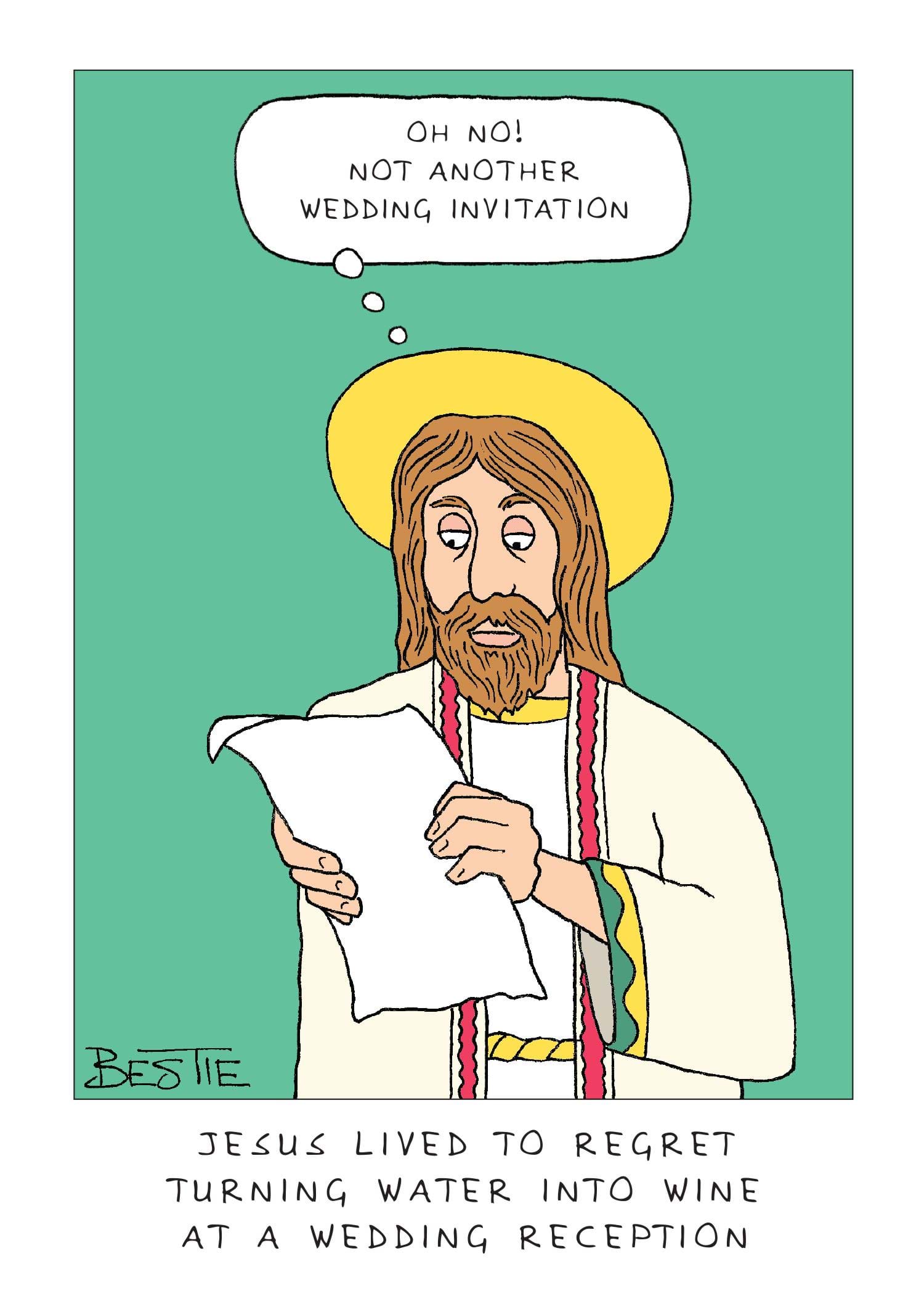 Water into Wine Greeting Card