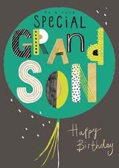 Very Special Grandson Birthday Card