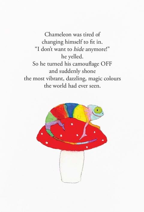 Chameleon Greeting Card